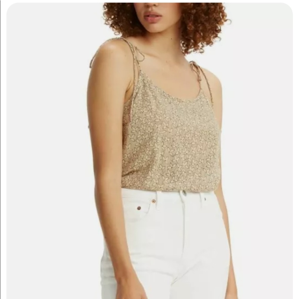 Levi’s Tan Women Gwen Ditsy Print Camisole